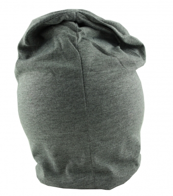 Mütze Beanie Damen Glitzer mit Strass Applikationen Stern Hellgrau B09 onesize