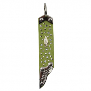 WESTERN-SPEICHER Schlüsselanhänger Leder Strass Swarovski-Elements SA272