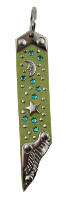 WESTERN-SPEICHER Schlüsselanhänger Leder Strass Swarovski-Elements SA274