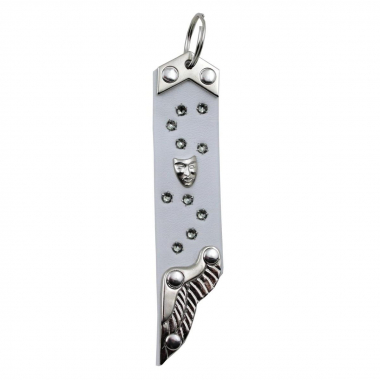 Schlüsselanhänger Leder Strass Swarovski-Elements SA311