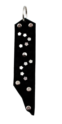 Schlüsselanhänger Leder Strass Swarovski-Elements SA349