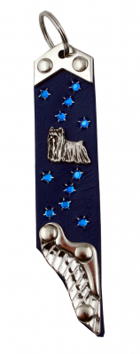 Schlüsselanhänger Leder Strass Swarovski-Elements SA351