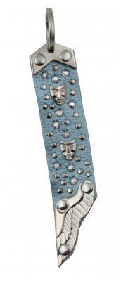 WESTERN-SPEICHER Schlüsselanhänger Kunstleder Strass Swarovski-Elements SAK18