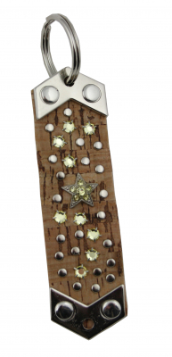 WESTERN-SPEICHER Schlüsselanhänger Kork Strass Swarovski-Elements SAK19