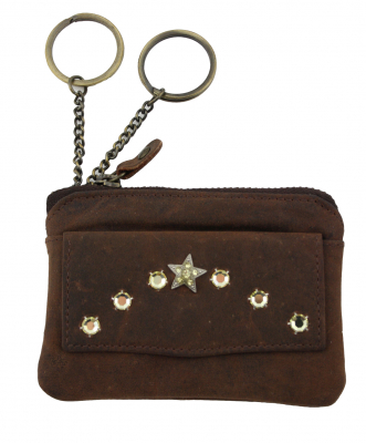 WESTERN-SPEICHER Schlüsseltasche Leder Strass Swarovski Elements SB 07