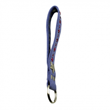 Preview: WESTERN-SPEICHER Schlüsselanhänger Leder Strass Swarovski-Elements SL12
