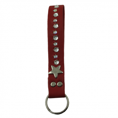 WESTERN-SPEICHER Schlüsselanhänger Leder Strass Swarovski-Elements SL14
