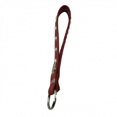 Preview: WESTERN-SPEICHER Schlüsselanhänger Leder Strass Swarovski-Elements SL16