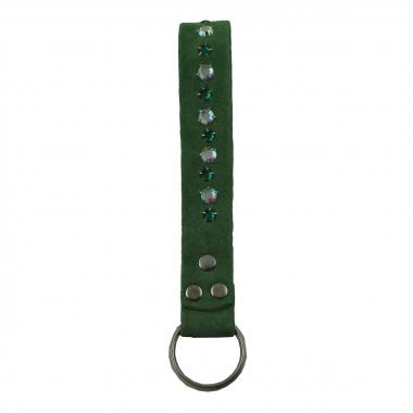 Preview: WESTERN-SPEICHER Schlüsselanhänger Leder Strass Swarovski-Elements SL19