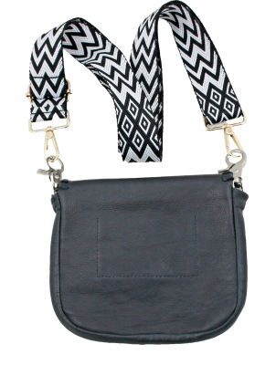 Preview: Umhängetasche Schultertasche Leder mit Kristall Glassteinen besetzt ST 12