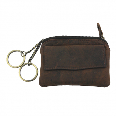 Schlüsseltasche / Schlüsseletui Antik Leder braun