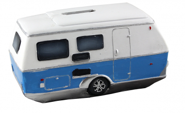 Preview: Maritim Wohnwagen Camper Reise Geld Spardose Spartopf mit Schloss
