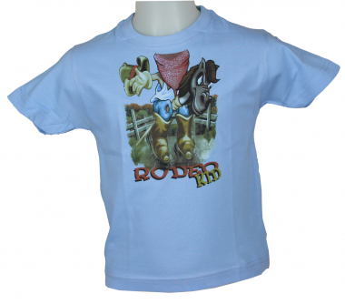 Kinder T-Shirt - Cowboy -Blau