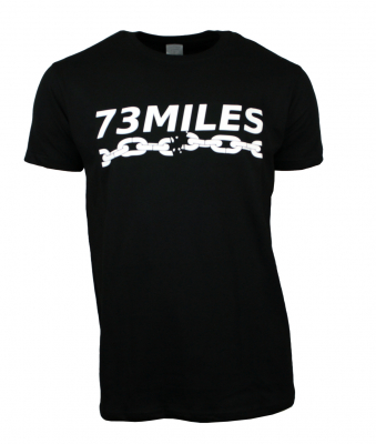 T-Shirt  73MILES  Baumwolle schwarz Größe S bis 5XL