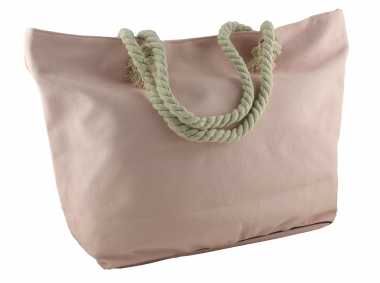 Shopper Strandtasche Handtasche Damentasche mit Reißverschluss Anker pink