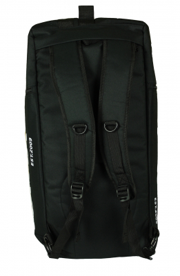 Weekender Freizeittasche Reisetasche Sport Tasche mit Rucksackfunktion Schwarz