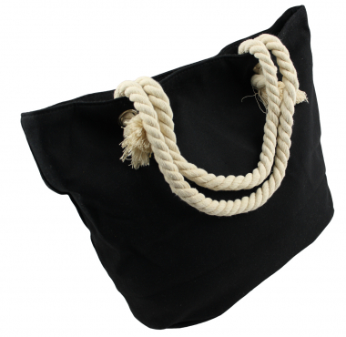Shopper Strandtasche Handtasche Damentasche Stern schwarz