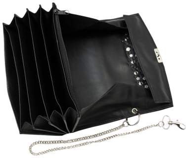 WESTERN-SPEICHER Kellnerbörse Portemonnaie Leder Strass  Swarovski Elements Lea 134