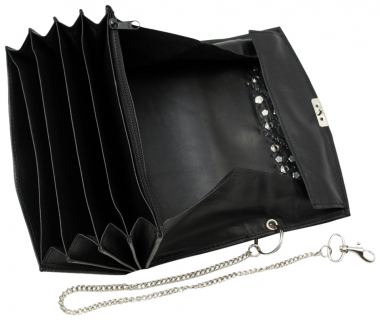 WESTERN-SPEICHER Kellnerbörse Portemonnaie Leder Strass  Swarovski Elements Lea 138