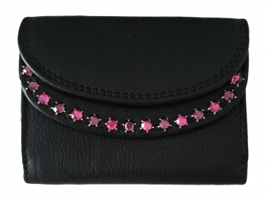 WESTERN-SPEICHER Geldbörse Portemonnaie Leder Strass  Swarovski Elements Lea 118