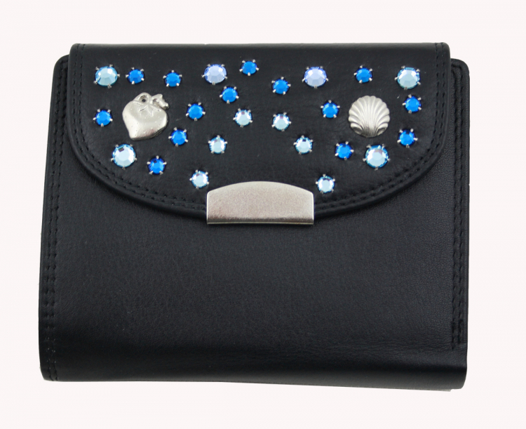 WESTERN-SPEICHER Geld Börse Portemonnaie Leder Strass  Swarovski Elements Bea 179