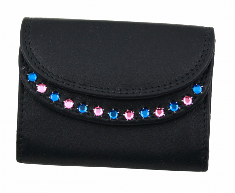 WESTERN-SPEICHER Geldbörse Portemonnaie Leder Strass  Swarovski Elements Lea 130