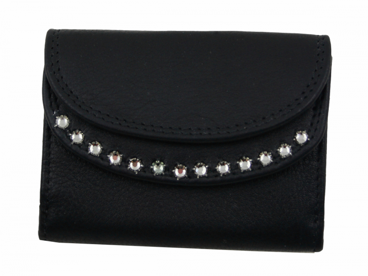 WESTERN-SPEICHER Geldbörse Portemonnaie Leder Strass  Swarovski Elements Lea 134