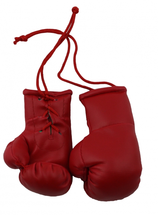 1Paar(2Stck.)Deko Mini Boxhandschuhe Rot