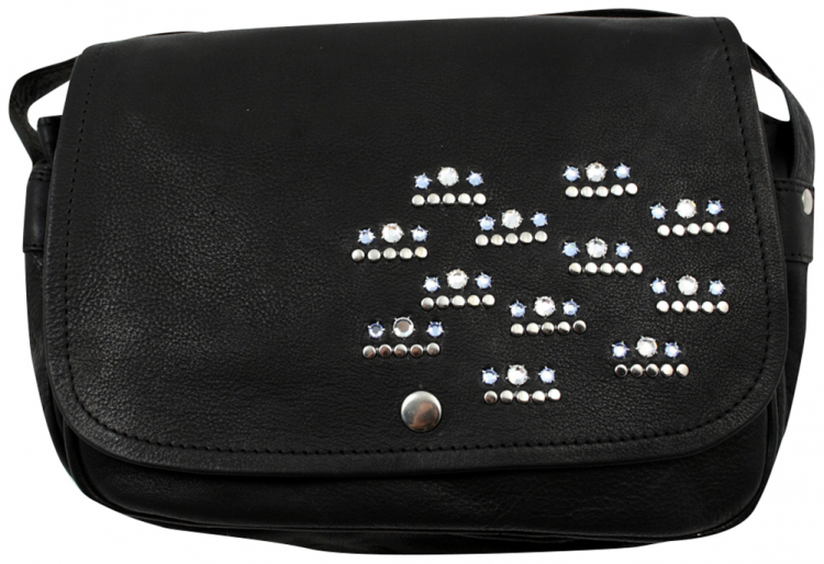 Handtasche Leder Strass Swarovski-Elements "DL105"