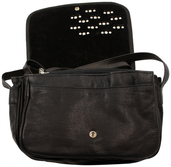 Handtasche Leder Strass Swarovski-Elements "DL105"