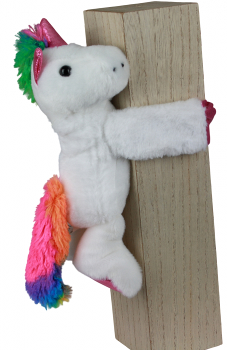 Schnapparmband Einhorn Plüscharmband Kuscheltier Höhe ca.25cm