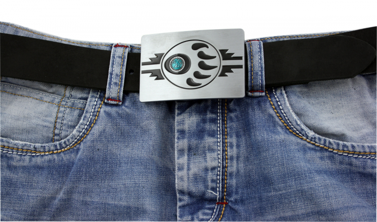 Gürtelschnalle Tatze aus Zinn – Buckle für Gürtel bis 4 cm GS6