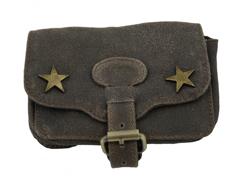 Festival Tasche Gürteltasche Hüfttasche Geldbörse WS05 Braun Leder Antik
