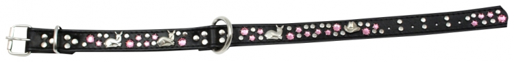 Hundehalsband Leder Strass Swarovski-Elements S/H016