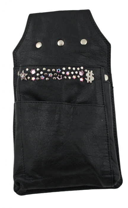 Western Speicher Leder Holster für Kellnerbörse mit Strass Swarovski Elements HK131