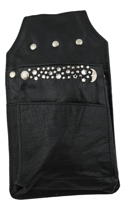 Western Speicher Leder Holster für Kellnerbörse mit Strass Swarovski Elements HK136