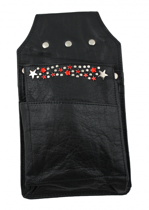 Western Speicher Leder Holster für Kellnerbörse mit Strass Swarovski Elements HK138