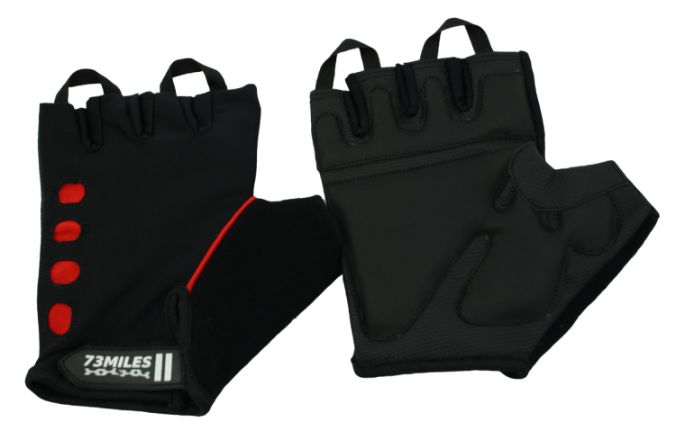 73MILES Leder Fahrradhandschuhe Fitness Sport Handschuhe Fingerlos Atmungsaktiv G04