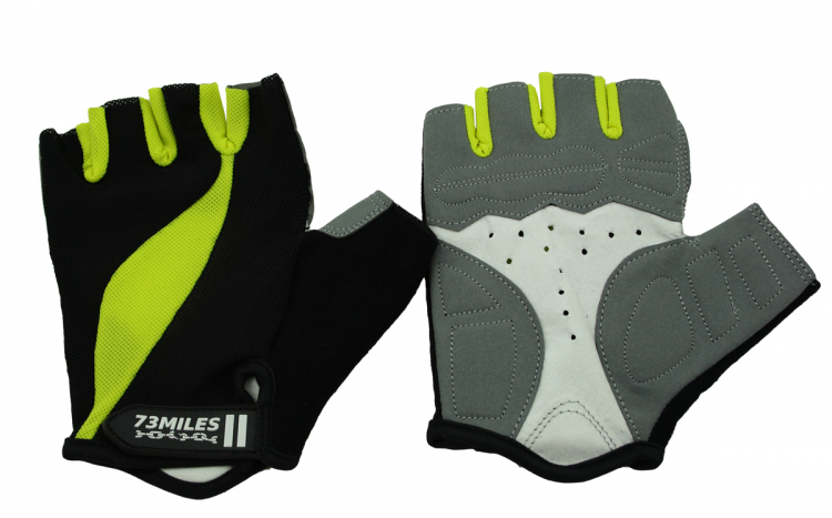 73MILES Leder Fahrradhandschuhe Fitness Sport Handschuhe Fingerlos Atmungsaktiv G05