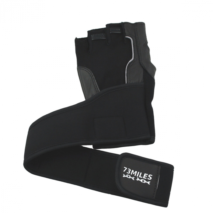 73MILES Leder Kraftsporthandschuhe Fitness Sport Bodybuilding Handschuhe Fingerlos S-XXL  G14