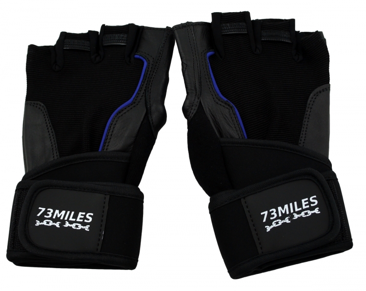 73MILES Leder Kraftsporthandschuhe Fitness Sport Bodybuilding Handschuhe Fingerlos S-XXL  G15