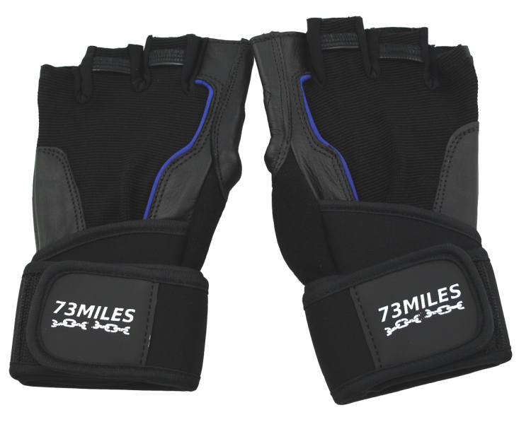 73MILES Leder Kraftsporthandschuhe Fitness Sport Bodybuilding Handschuhe Fingerlos S-XXL  G15