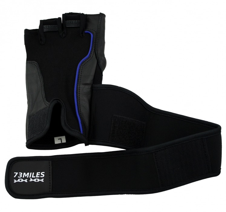 73MILES Leder Kraftsporthandschuhe Fitness Sport Bodybuilding Handschuhe Fingerlos S-XXL  G15