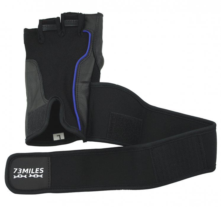 73MILES Leder Kraftsporthandschuhe Fitness Sport Bodybuilding Handschuhe Fingerlos S-XXL  G15