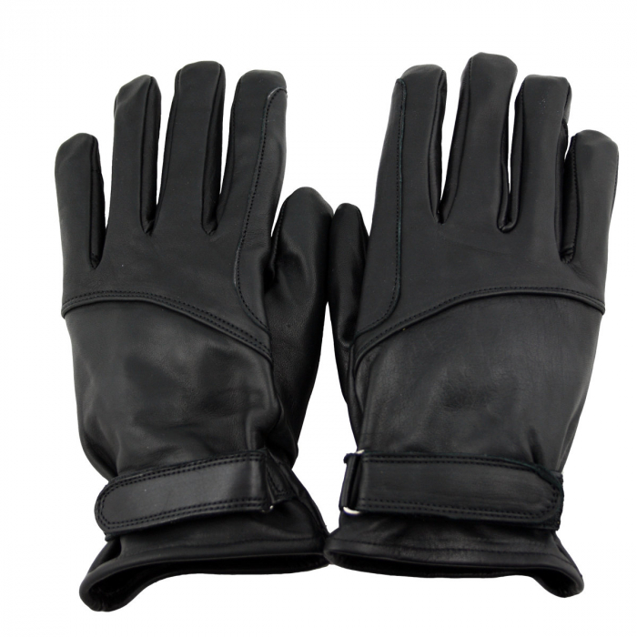 WESTERN SPEICHER Leder- Western- Biker- Reithandschuhe Schwarz S - 2XL