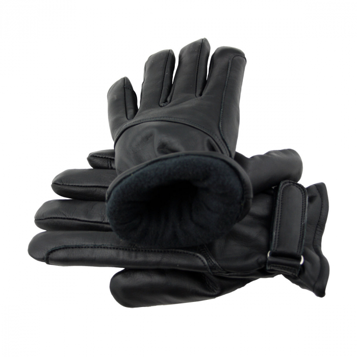 WESTERN SPEICHER Leder- Western- Biker- Reithandschuhe gefüttert Schwarz