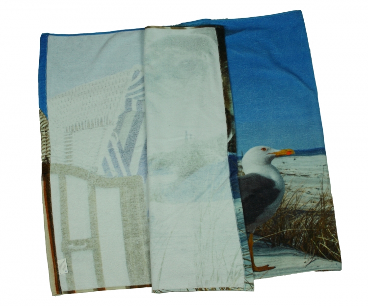 Handtuch Badetuch Maritim 80 x 40 cm 100% Baumwolle