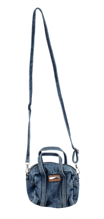 Kleine Damen Jeans Handtasche Denim Schultertasche Crossbody Tasche blauJT11