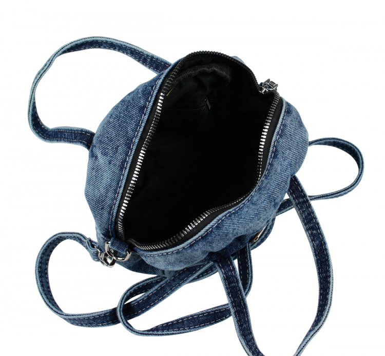 Kleine Damen Jeans Handtasche Denim Schultertasche Crossbody Tasche blauJT11