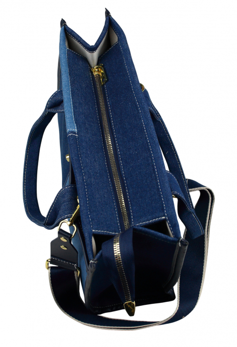 Denim Damen Jeans Tasche Schultertasche Crossbody Umhängetasche blau JT12